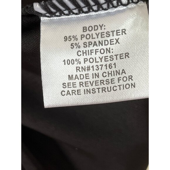 Shannon Ford New York Women’s 2X Black White Polka Dot Asymmetrical Knit Top - Picture 4 of 6